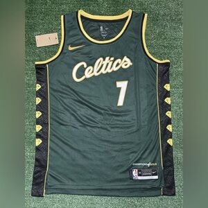 Jaylen Brown Boston Celtics Nike NBA City Edition Jersey Sizes 48,52